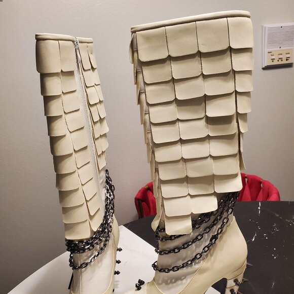 Hades size 6 5 inch caymene steampunk vegan leather boots - Picture 9 of 16